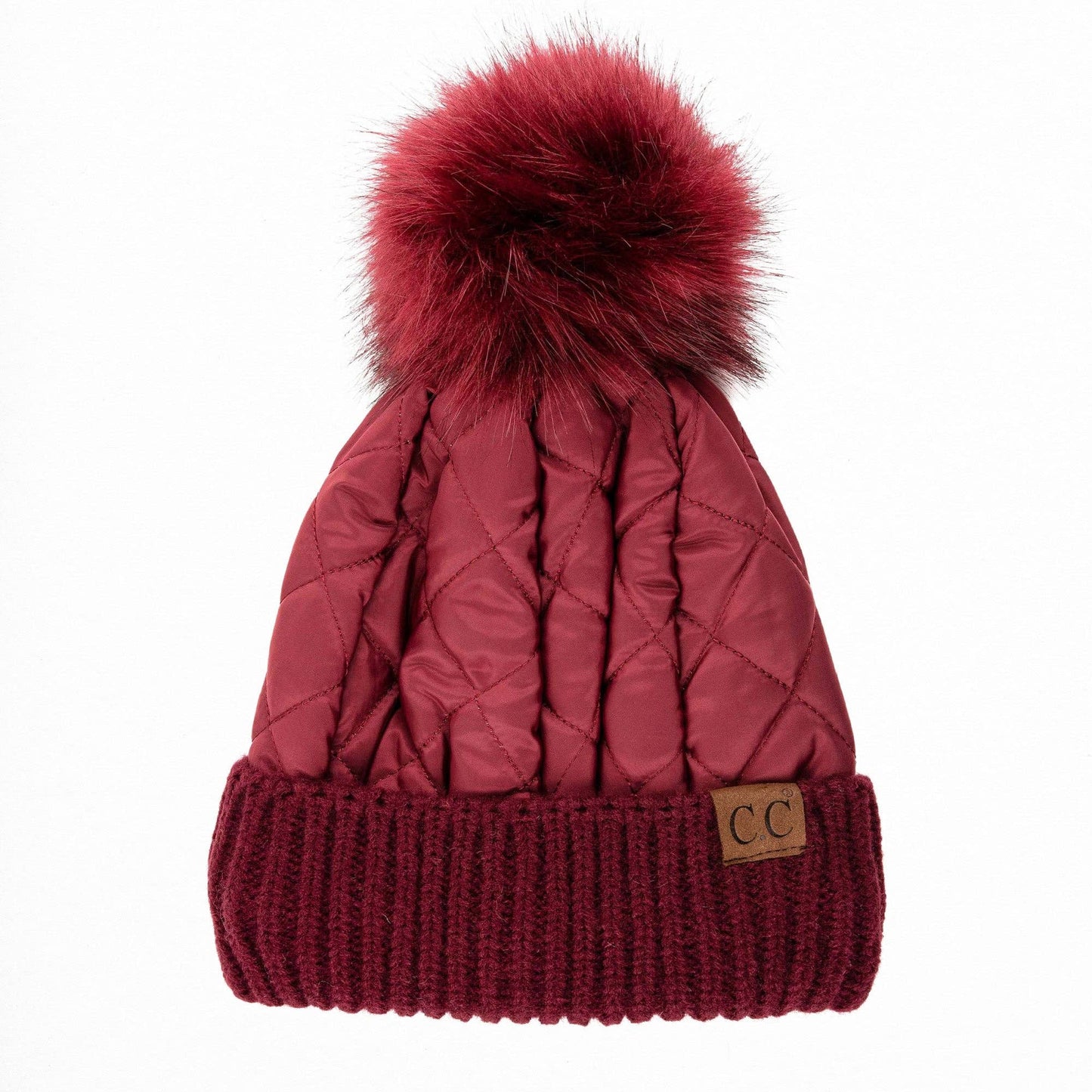 Snap & Slay Quilted Pom Beanie – The Perfect Blend of Cozy and Chic!