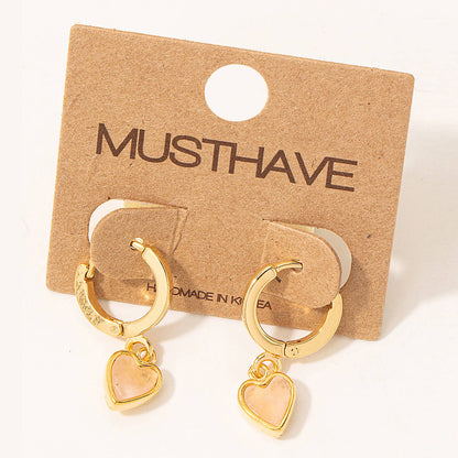Mini Heart Huggie Earrings