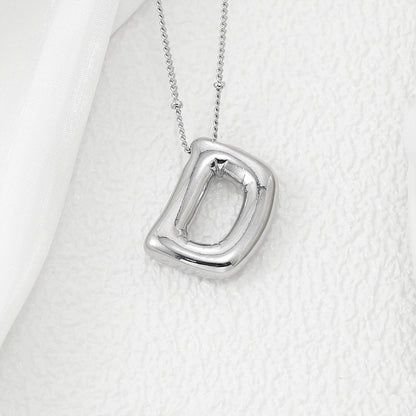 Bubble Letter Pendant Necklace – Pop Your Style!