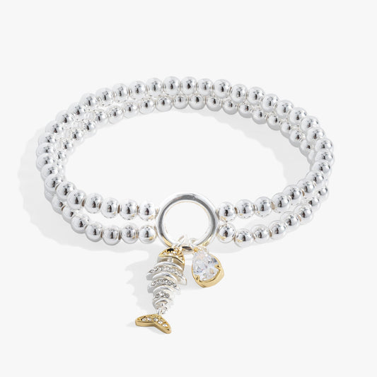 Fishbone Double Stretch Bracelet