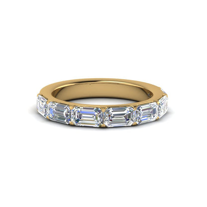 Horizontal Emerald Cut Classic Band