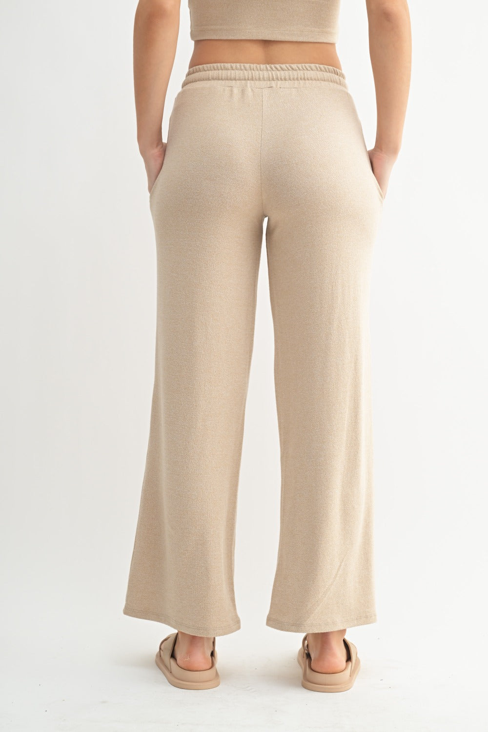CloudSoft™ Wide-Leg Lounge Pants- Mocha