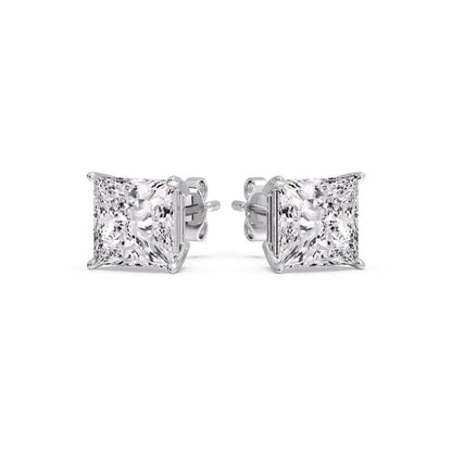 Princess Cut Diamond Stud Earring