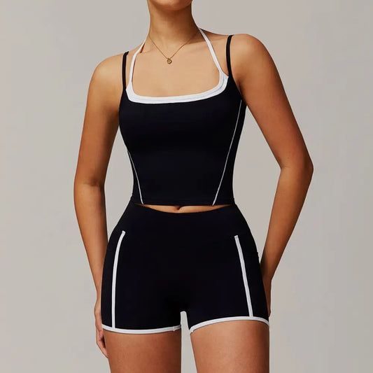 Two-Piece Halter High Waist Activewear
